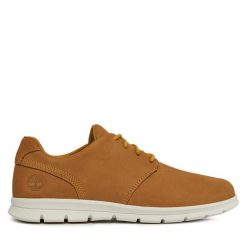 Półbuty Timberland. Brązowe codzienne półbuty męskie Timberland, bez wzorów, bez obcasa, bez zapięcia. Za 369.99 zł.