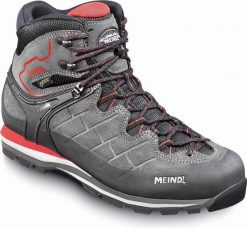 Buty trekkingowe męskie Meindl szare czerwone r. 40 1/2. Czerwone buty trekkingowe męskie Meindl, bez wzorów, bez zapięcia. Za 1,443.17 zł.