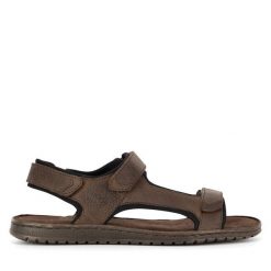 Sandały Lasocki. Brązowe sandały męskie Lasocki, bez zapięcia. Za 149.99 zł.