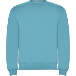 Bluza Unisex Dla Dorosłych Clasica Z Okrągłym Dekoltem. Niebieskie bluzy nierozpinane męskie ROLY, m, bez wzorów, bez ramiączek, bez kaptura. Za 73.99 zł.
