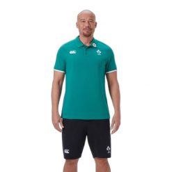 Polo Irlande AM 2025. Białe koszulki polo męskie CANTERBURY, m, bez wzorów, z bawełny, bez kołnierzyka, bez ramiączek. Za 274.00 zł.