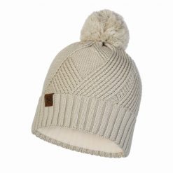 Czapka z dzianiny i polar Buff Raisa. Czarne czapki męskie Buff, bez wzorów, z dzianiny, sportowe. Za 117.65 zł.