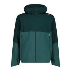 Kurtka męska turystyczna CMP 35Z6187. Zielone kurtki męskie CMP, m, bez wzorów, sportowe, bez ramiączek, bez kaptura. W wyprzedaży za 337.00 zł.