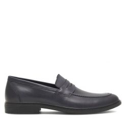 Mokasyny Lasocki. Niebieskie mokasyny męskie Lasocki, bez zapięcia. Za 183.99 zł.