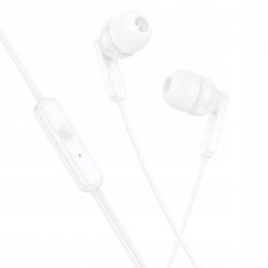 Słuchawki przewodowe douszne Jack 3,5 mm Hoco M121 białe. Białe słuchawki douszne Hoco. Za 16.92 zł.