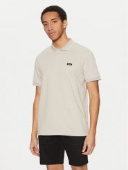Calvin Klein Polo K10K114141 Beżowy Regular Fit. Brązowe koszulki polo męskie Calvin Klein, l, bez wzorów, z bawełny, bez kołnierzyka, bez ramiączek. Za 219.99 zł.