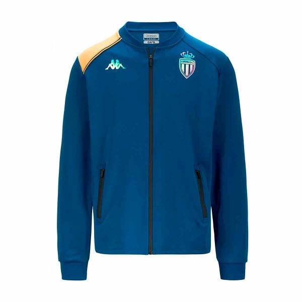 Bluza dresowa AS Monaco Atriso 2023/24. Brązowe bluzy nierozpinane męskie Kappa, bez wzorów, z dresówki, eleganckie, bez ramiączek, bez kaptura. W wyprzedaży za 264.00 zł.