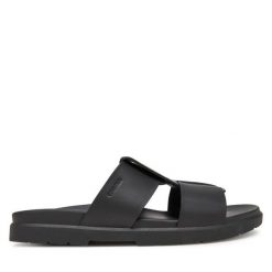 Klapki Calvin Klein. Czarne klapki i japonki męskie Calvin Klein, bez wzorów. Za 519.99 zł.