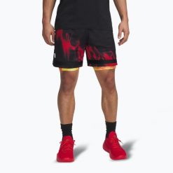 Spodenki koszykarskie męskie Uder Armour Curry Statement I. Czarne szorty sportowe męskie Under Armour, bez wzorów, sportowe. Za 279.99 zł.