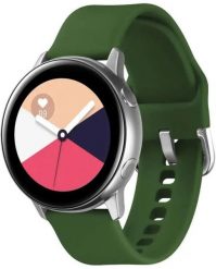 SILIKONOWA OPASKA DO SMARTWATCH 20MM UNIWERSALNA, DARK GREEN / ZIELONY. Zielone zegarki smartwatch ZAXER. Za 8.71 zł.