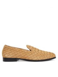 Aldo Półbuty Casino 13963669 Brązowy. Brązowe eleganckie półbuty męskie Aldo, ze skóry, wizytowe, bez obcasa, bez zapięcia. Za 419.99 zł.