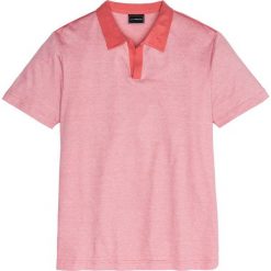Shirt polo Regular Fit bonprix koralowy. Czerwone koszulki polo męskie bonprix, w paski, polo. Za 49.99 zł.