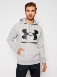 Under Armour Bluza Ua Rival 1357093 Szary Regular Fit. Szare bluzy nierozpinane męskie Under Armour, m, bez wzorów, z bawełny, bez ramiączek, bez kaptura. Za 150.26 zł.