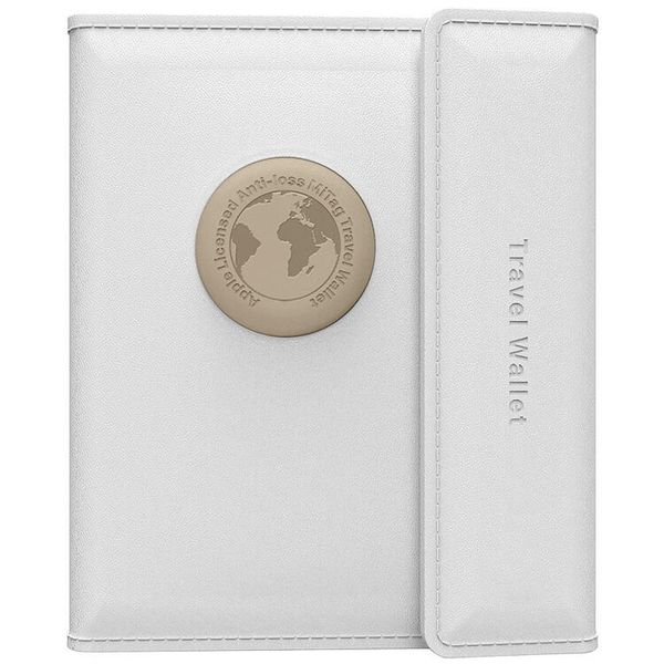 Portfel biały z lokalizatorem iOS MiTag MILI. Białe portfele męskie MiLi, bez wzorów. Za 99.99 zł.