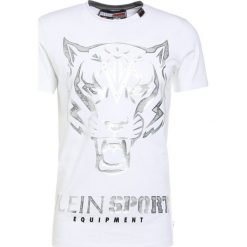 Plein Sport ROUND NECK EDBERG Tshirt z nadrukiem white/silver. T-shirty męskie marki Plein Sport. W wyprzedaży za 484.50 zł.