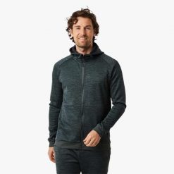 Sweter treningowy męski Swedemount Training Logo Zip Hood II szybkoschnący. Brązowe buty do biegania męskie SWEDEMOUNT, bez wzorów, z tkaniny, bez zapięcia, do biegania. Za 249.99 zł.