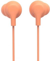SŁUCHAWKI DOUSZNE “CURLY“ USB-C NEW POMARAŃCZOWE. Brązowe słuchawki douszne HAMA. Za 42.73 zł.