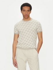 JOOP! Sweter 17 JK-17Ravao 30045832 Beżowy Modern Fit. Brązowe kardigany męskie JOOP!, l, bez wzorów, z bawełny, bez ramiączek. Za 309.99 zł.