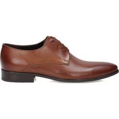 Brązowe półbuty wizytowe. Eleganckie półbuty męskie marki Kazar. Za 449.00 zł.