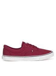 DC Trampki MFA3014-1 Bordowy. Czerwone trampki męskie DC, bez wzorów, z materiału, bez zapięcia. Za 199.99 zł.