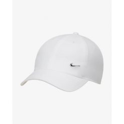 Czapka z daszkiem Nike Dri-Fit Club Unstructured Metal Swoosh. Białe czapki męskie Nike, bez wzorów, sportowe. Za 109.99 zł.