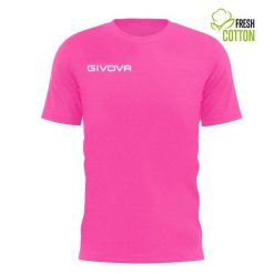Bawełniana koszulka Givova Fresh Fuxia Fluo Różowa. Czerwone t-shirty sportowe męskie Givova, bez wzorów, z bawełny, sportowe, bez ramiączek. Za 50.83 zł.