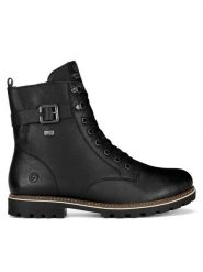 Remonte Trapery D8475-01 Czarny. Czarne buty zimowe męskie Remonte, bez wzorów, ze skóry, bez obcasa, bez zapięcia. Za 391.00 zł.