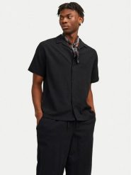 Jack & Jones Koszula Luke 12255781 Czarny Relaxed Fit. Czarne koszule męskie Jack & Jones, l, bez wzorów, z bawełny, bez kołnierzyka, bez ramiączek. Za 89.99 zł.