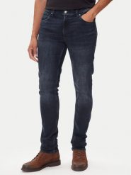 Lee Jeansy Luke 112370638 Czarny Slim Fit. Czarne jeansy męskie Lee, bez wzorów, z bawełny. Za 319.99 zł.