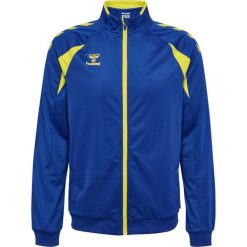 Kurtka z dresu Hummel Core 2.0. Niebieskie kurtki męskie HUMMEL, bez wzorów, z dresówki, sportowe, bez ramiączek, bez kaptura. Za 223.50 zł.
