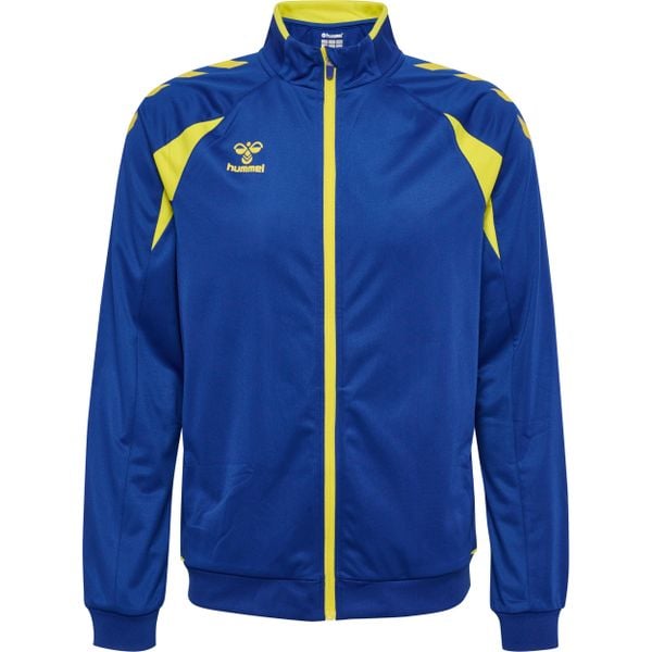 Kurtka z dresu Hummel Core 2.0. Niebieskie kurtki męskie HUMMEL, bez wzorów, z dresówki, sportowe, bez ramiączek, bez kaptura. Za 223.50 zł.