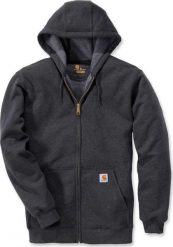 Carhartt Bluza Carhartt Midweight Hooded ZIP Carbon. Bluzy nierozpinane męskie Carhartt, m, bez wzorów, bez ramiączek, bez kaptura. Za 265.11 zł.