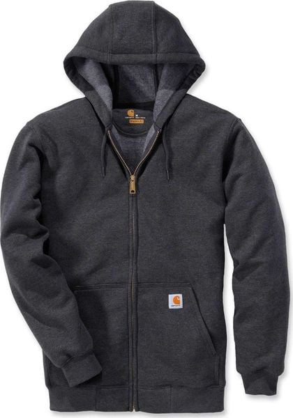 Carhartt Bluza Carhartt Midweight Hooded ZIP Carbon. Bluzy nierozpinane męskie Carhartt, m, bez wzorów, bez ramiączek, bez kaptura. Za 265.11 zł.
