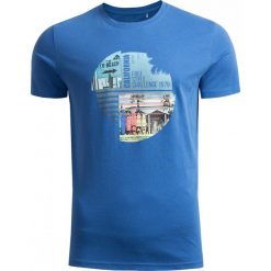 T-shirt męski TSM620 - niebieski - Outhorn. T-shirty męskie marki Outhorn. Za 39.99 zł.