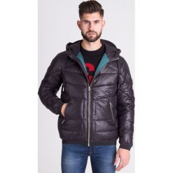 KURTKA GARRETT DIESEL. Czarne kurtki męskie Diesel, l, z aplikacjami, z puchu, bez ramiączek, z kapturem. Za 539.50 zł.
