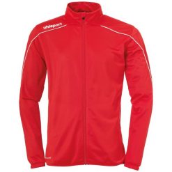 Kurtka Uhlsport Stream 22. Białe kurtki męskie Uhlsport, l, bez wzorów, z dresówki, bez kaptura, na fitness i siłownię. Za 148.50 zł.