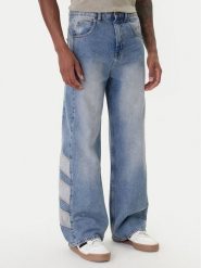 Adidas Jeansy KE0112 Niebieski Loose Fit. Niebieskie jeansy męskie ADIDAS, bez wzorów, z bawełny. Za 379.99 zł.