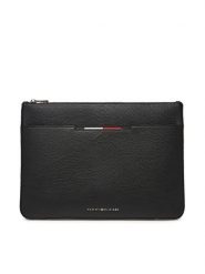 Tommy Hilfiger Saszetka Central Pouch AM0AM13523 Czarny. Czarne saszetki męskie Tommy Hilfiger, bez wzorów, ze skóry. Za 239.99 zł.