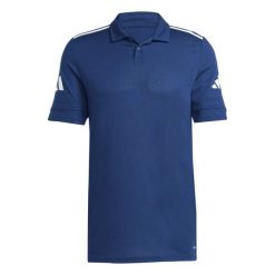 Koszulka męska adidas Squadra 25 Polo. Białe koszulki polo męskie ADIDAS, m, bez wzorów, z bawełny, sportowe, bez kołnierzyka, bez ramiączek. Za 86.00 zł.