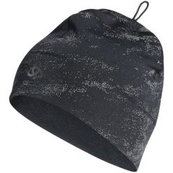 Czapka ODLO Polyknit Warm Reflective Hat. Czarne czapki męskie Odlo, bez wzorów, sportowe. Za 139.99 zł.