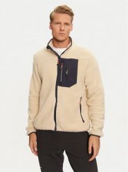 Aulp Polar Sikou Beżowy Regular Fit. Brązowe bluzy z polaru męskie Aulp, l, bez wzorów, z polaru, bez ramiączek, bez kaptura. Za 239.99 zł.