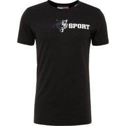 Plein Sport ROUND NECK BASIC Tshirt z nadrukiem black/white. Czarne t-shirty męskie Plein Sport, z nadrukiem, z bawełny, sportowe. Za 649.00 zł.