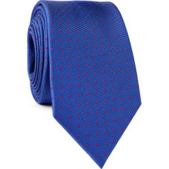 KRAWAT KWGR001748. Czerwone krawaty i muchy męskie Giacomo Conti, w kropki, z mikrofibry, eleganckie. Za 69.00 zł.