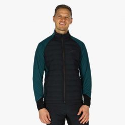 Kurtka do narciarstwa biegowego Męska Swedemount Nordic Hybrid Oddychająca. Czarne kurtki męskie SWEDEMOUNT, na zimę, m, bez wzorów, z tkaniny, sportowe, bez ramiączek, bez kaptura. Za 399.99 zł.