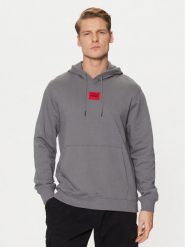 HUGO Bluza Daratschi214 50458700 Szary Regular Fit. Szare bluzy nierozpinane męskie Hugo, m, bez wzorów, z bawełny, bez ramiączek, bez kaptura. Za 249.99 zł.