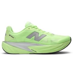 Buty męskie New Balance FuelCell Rebel v5 MFCXLZ5 – zielone. Zielone buty do biegania męskie New Balance, bez wzorów, z gumy, bez zapięcia, do biegania. Za 749.99 zł.