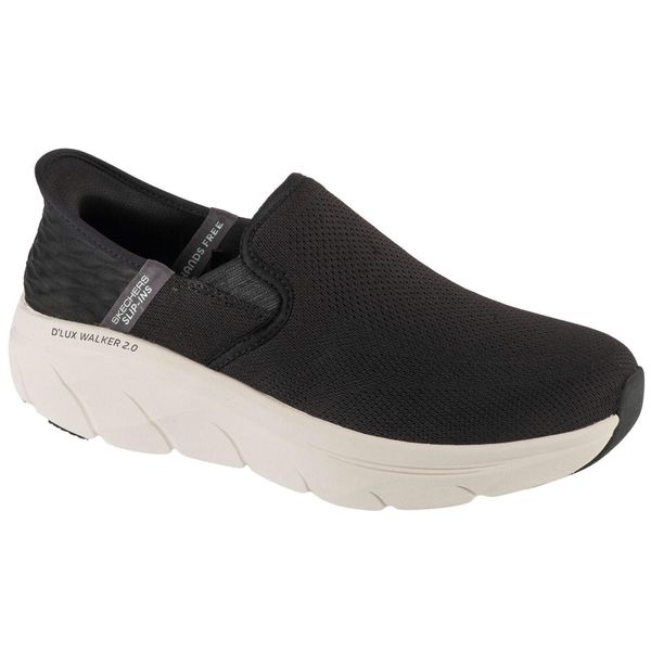 Buty sportowe Sneakersy męskie, Slip-ins: D'Lux Walker 2.0 - Reeler. Czarne buty sportowe na co dzień męskie Skechers, m, bez wzorów, sportowe, bez ramiączek, bez kaptura, trekkingowe. Za 369.99 zł.