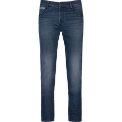 Dżinsy "Jonas X" - Regular fit - w kolorze granatowym. Niebieskie jeansy męskie Denim Special, z aplikacjami, klasyczne. W wyprzedaży za 159.95 zł.
