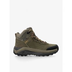 Buty turystyczne męskie CMP Juukat Mid WP. Zielone buty trekkingowe męskie CMP, bez wzorów, sportowe, bez obcasa, bez zapięcia. Za 423.99 zł.