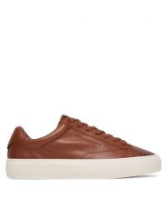 Tommy Hilfiger Sneakersy Premium Dress Cupsole Cognac FM0FM05771 Brązowy. Brązowe buty sportowe na co dzień męskie Tommy Hilfiger, m, bez wzorów, ze skóry, bez ramiączek, bez kaptura. Za 419.99 zł.